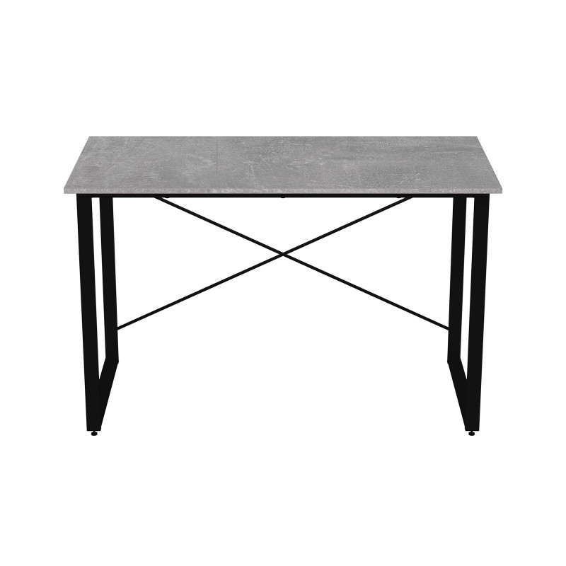 Стіл письмовий Дейв Ferrum-decor 75x120x70 Чорний метал ДСП Бетон 32 мм (FRD-106461)