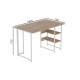 Компьютерный стол Ferrum-decor Кевин 75x140x70 белый ДСП Дуб Сан-Марино 32мм (FRD-101295) - фото 2