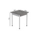 Стіл кухонний Ferrum-decor Агата 75x90x90 Білий ДСП Бетон 16мм (FRD-105561) - фото 3