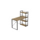 Письмовий стіл Ferrum-decor Серії Конект з етажеркою 75x120x60 чорний ДСП Дуб Артизан 16мм (FRD-104221) - фото 6