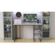 Стол письменный Кевин Ferrum-decor 75x100x70 Черный металл ДСП Бетон 16 мм (FRD-106561) - фото 6