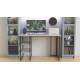 Стол письменный Кевин Ferrum-decor 75x100x70 Черный металл ДСП Бетон 16 мм (FRD-106561) - фото 4