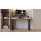 Стол письменный Кнап 2 Ferrum-decor 75x100x70 Черный металл ДСП Дуб Сан-Марино 16 мм (FRD-106411) - фото 3
