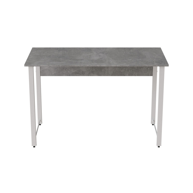 Стіл письмовий Курт Ferrum-decor 75x140x60 Білий метал ДСП Бетон 32 мм (FRD-106631)
