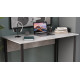 Стол письменный Курт Ferrum-decor 75x120x60 Черный металл ДСП Бетон 16 мм (FRD-106621) - фото 3