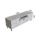 Тумба Лестер на конусних ніжках Ferrum-decor 48x139x38 Чорний метал ДСП Бетон 16 мм (FRD-106801) - фото 3