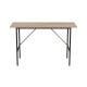 Стіл письмовий Line Тайм Ferrum-decor 75x120x50 Чорний метал ДСП Дуб Сонома 16 мм (FRD-104881) - фото 5