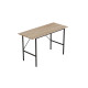 Стіл письмовий Line Тайм Ferrum-decor 75x120x50 Чорний метал ДСП Дуб Сонома 16 мм (FRD-104881) - фото 4