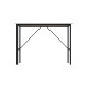 Стол письменный Line Тайм Ferrum-decor 75x100x60 Черный металл ДСП Белое 16 мм (FRD-104871) - фото 3