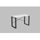 Письменный стол Ferrum-decor Драйв 75x120x70 Черный металл ДСП Белое 16 мм (FRD-103171) - фото 6