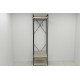 Шкаф Гардероб Уни секция 1 серии Конект Ferrum-decor 220x60x50см Черный металл ДСП Дуб Сонома 32 мм (FRD-104501) - фото 7