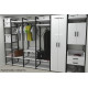 Шафа Гардероб Уні секція 5 серії Конект Ferrum-decor 220x60x50см Чорний метал ДСП Білий 32 мм (FRD-104511) - фото 6