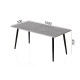 Стол журнальный Монтана Ferrum-decor 45x100x50 Черный металл ДСП Бетон 16 мм (FRD-106711) - фото 6