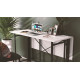 Стіл-книга трансформер Оріон 3 Ferrum-decor 750x1150x880 Чорний метал ДСП Біле 16 мм (FRD-105081) - фото 4