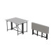 Стіл-книга трансформер Оріон 3 Ferrum-decor 750x1150x880 Чорний метал ДСП Біле 16 мм (FRD-105081) - фото 3