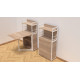Стол книжка с этажеркой Практик 1 Ferrum-decor 1200x640x990 Белый металл ДСП Дуб Сонома 16 мм (FRD-104621) - фото 5