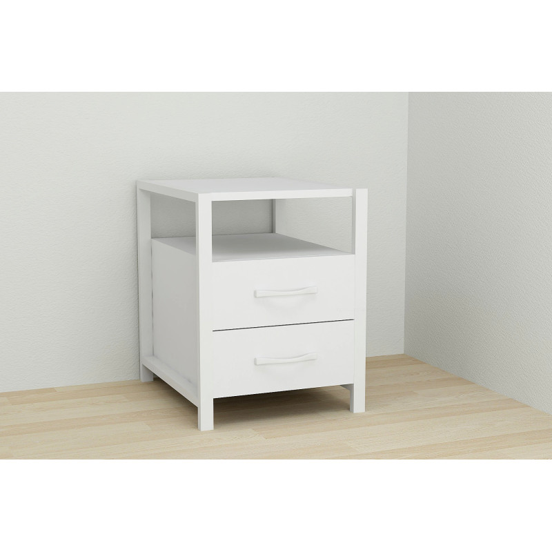 Тумба універсальна Ferrum-decor Вів'єн 2/2 50x41x40 білий ДСП Біле 16мм (FRD-104161)