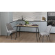 Стіл кухонний розкладний Данді на конусних ногах Ferrum-decor 75x120(160)x60 Чорний метал ДСП Дуб Сонома 16 мм (FRD-106772) - фото 8
