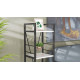 Етажерка 4/34 Ferrum-decor Серії Конект 120x34x28 чорний ДСП Біле 16мм (FRD-104272) - фото 3