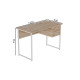Компьютерный стол Ferrum-decor Дакота 75x140x60 белый ДСП Дуб Сан-Марино 32мм (FRD-102106) - фото 4