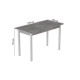 Стіл кухонний Ferrum-decor Маріо 75x120x60 Білий ДСП Бетон 16мм (FRD-105582) - фото 3