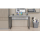 Стол письменный Коди Ferrum-decor 75x100x60 Черный металл ДСП Бетон 32 мм (FRD-106582) - фото 6