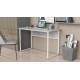 Стол письменный Коди Ferrum-decor 75x140x60 Белый металл ДСП Бетон 16 мм (FRD-106592) - фото 4