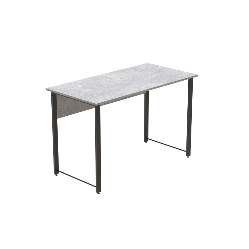 Стол письменный Курт Ferrum-decor 75x120x70 Черный металл ДСП Бетон 32 мм (FRD-106642)