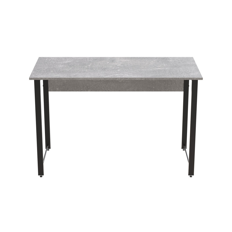 Стол письменный Курт Ferrum-decor 75x120x70 Черный металл ДСП Бетон 32 мм (FRD-106642)