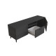 Тумба Лэстер на конусных ножках Ferrum-decor 48x139x38 Черный металл ДСП Сосна Кембра 16 мм (FRD-106802) - фото 6