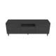 Тумба Лэстер на конусных ножках Ferrum-decor 48x139x38 Черный металл ДСП Сосна Кембра 16 мм (FRD-106802) - фото 5