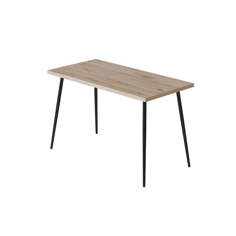 Кухонний стіл Марсель 30 Ferrum-decor 75x120x70 Чорний метал ДСП Дуб Сан-Марино 32 мм (FRD-106692)