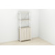 Етажерка 3/60 Ferrum-decor Серії Конект із тумбою 144x60x28 Білий ДСП Сонома (FRD-104452) - фото 3