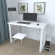 Письмовий стіл Ferrum-decor Драйв 75x140x60 Білий метал ДСП Біле 32 мм (FRD-103352) - фото 3