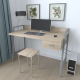 Письмовий стіл Ferrum-decor Комфорт 75x100x60 Сірий метал ДСП Дуб Сонома 32 мм (FRD-103432) - фото 2