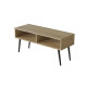 Тумба під ТВ Невада Ferrum-decor 45x100x38 Чорний метал ДСП Дуб Сонома 16 мм (FRD-106722) - фото 5