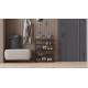 Полка для обуви Слайм 4 Ferrum-decor 820x630x260 Черный металл ДСП Дуб Сонома 16 мм (FRD-105162) - фото 9