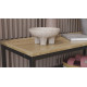 Полка для обуви Слайм 4 Ferrum-decor 820x630x260 Черный металл ДСП Дуб Сонома 16 мм (FRD-105162) - фото 3