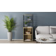 Стол-тумба трансформер Смарт 3/1 с этажеркой Ferrum-decor 1430x1450x500 Черный металл ДСП Дуб Сонома 16 мм (FRD-105112) - фото 7
