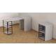 Стол-тумба трансформер Смарт 2/2 Ferrum-decor 750x1450x600 Черный металл ДСП Белое 16 мм (FRD-105102) - фото 6