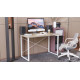 Письмовий стіл Ferrum-decor Дейв 75x100x60 білий ДСП Дуб Сонома 16мм (FRD-102137) - фото 4
