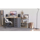 Етажерка 3/60 Ferrum-decor Серії Конект 73x60x28 білий ДСП Дуб Сонома 16мм (FRD-104263) - фото 6