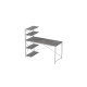 Компьютерный стол Ferrum-decor Джек 75x140x60 Белый ДСП Бетон (FRD-104413) - фото 3