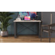 Письмовий стіл Ferrum-decor Драйв 75x140x70 Чорний метал ДСП Дуб Сан-Марино 16 мм (FRD-103193) - фото 5