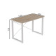 Письменный стол Ferrum-decor Драйв 75x140x60 Белый металл ДСП Дуб Сан-Марино 32 мм (FRD-103353) - фото 7