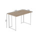 Компьютерный стол Ferrum-decor Ханна 75x120x60 белый ДСП Дуб Сан-Марино 16мм (FRD-104003) - фото 5