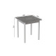 Стіл кухонний Ferrum-decor Дієго 75x70x70 Білий ДСП Бетон 16мм (FRD-105573) - фото 2