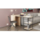 Стол-тумба трансформер Смарт 2/2 Ferrum-decor 750x1450x600 Черный металл ДСП Дуб Сан-Марино 16 мм (FRD-105103) - фото 11