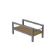 Подставка для системного блока Ferrum-decor Ники 21x24x45 Серый ДСП Дуб Артизан 16мм (FRD-105303) - фото 3