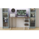 Письменный стол с ящиками Ferrum-decor Оскар 75x120x60 металл Черный ДСП Белое 16 мм (FRD-103213) - фото 6